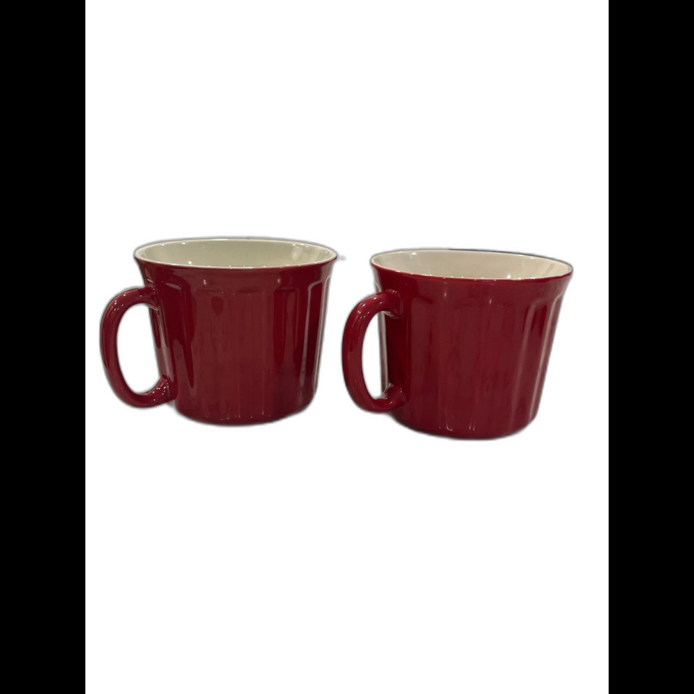 Good Cook Red 16oz Soup Crock Set of 2 Oven Dishwasher Safe Chef Home